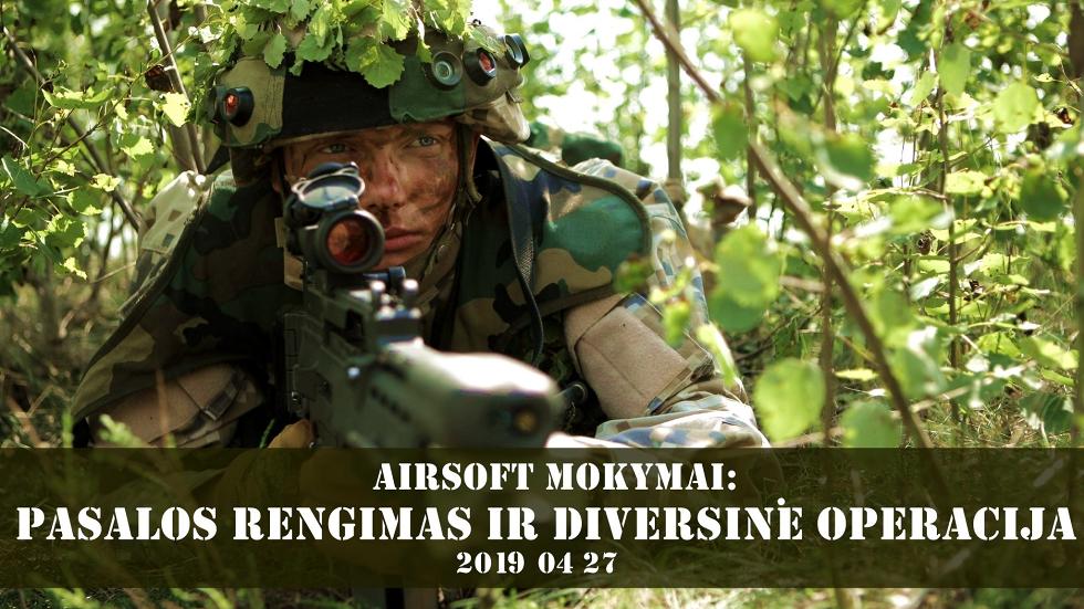 Airsoft mokymai: pasala ir diversija 2019 04 27 Stirniai