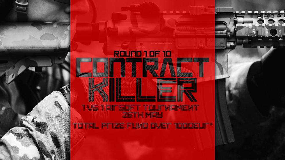 Contract Killer // 1vs1 Airsoft Tournament // Round 1 of 10 // Total prize fund over 1000€*