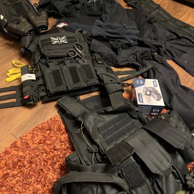 Airsoft set.