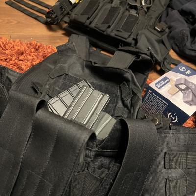 Airsoft set.